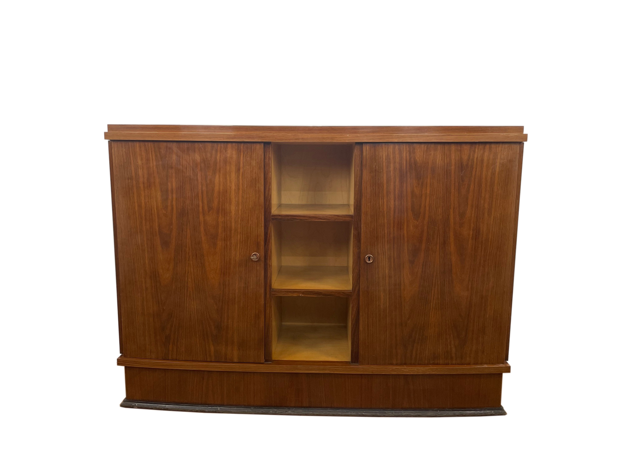 Art Deco chest of drawers / bar in rosewood from France around 1935 with an open compartment